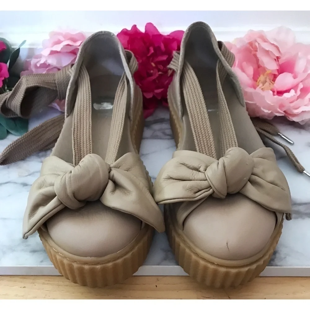 FENTY x PUMA Bow Lace Up Creeper Flatform Sandals​​​​​​​